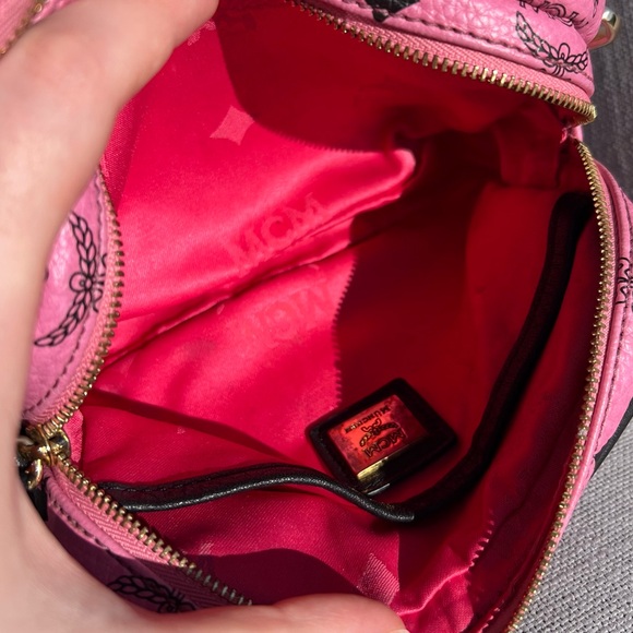 MCM Visetos Pink Crossbody Bag - Picture 10 of 14